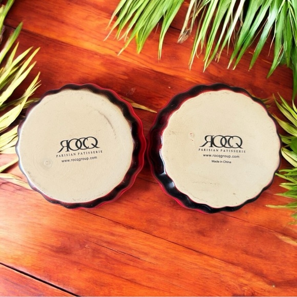 ROCQ Parisian Patisserie Scalloped Tart, Quiche & Flan Dishes - Set of 2 - Picture 4 of 11